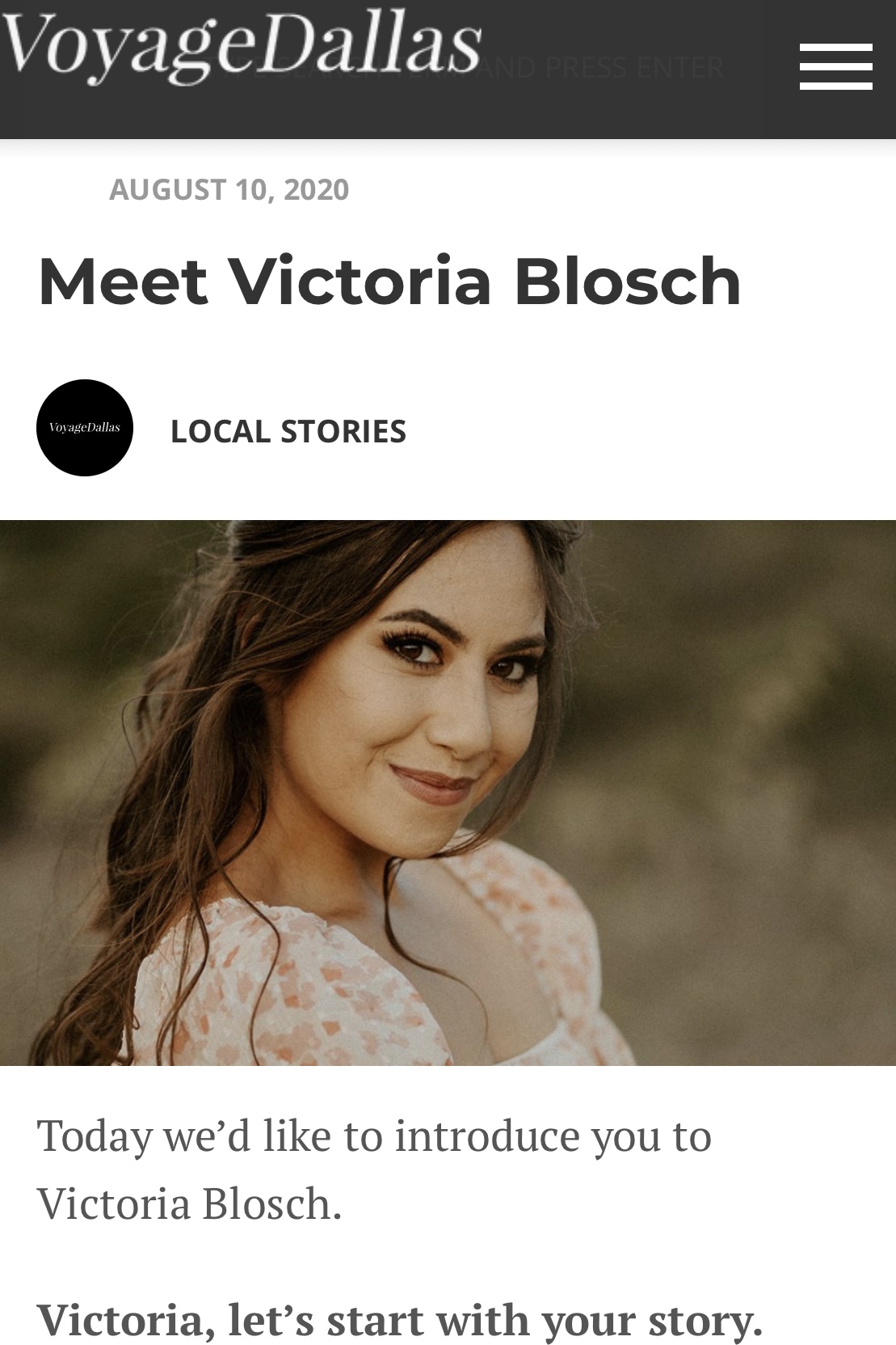 Victoria & Co. Fort Worth Brand Designer feature in VoyageDallas.