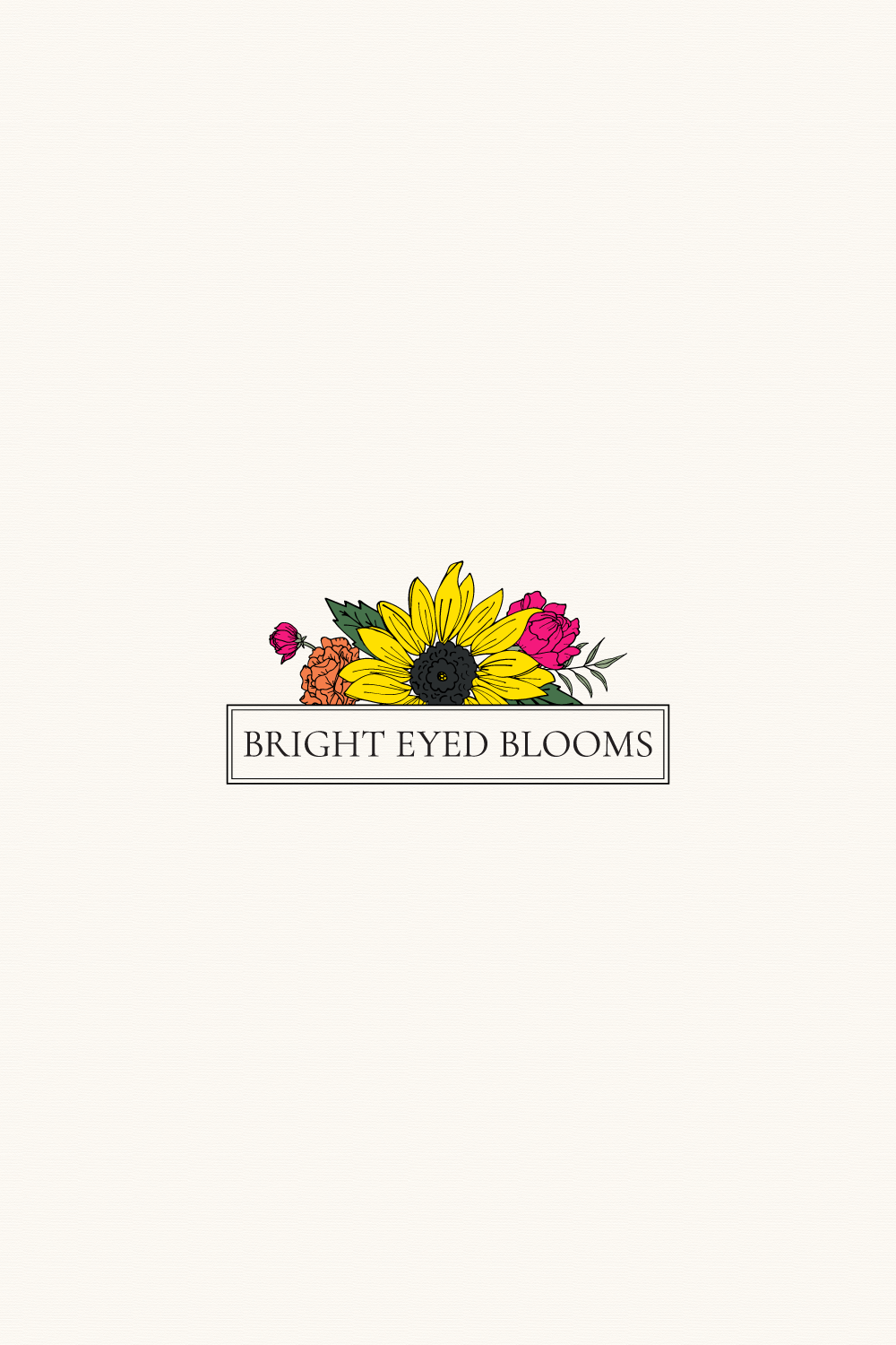 Bright Eyed Blooms primary logo
